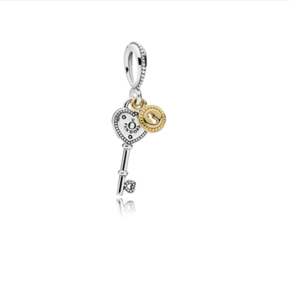 Key to my heart dangle charm